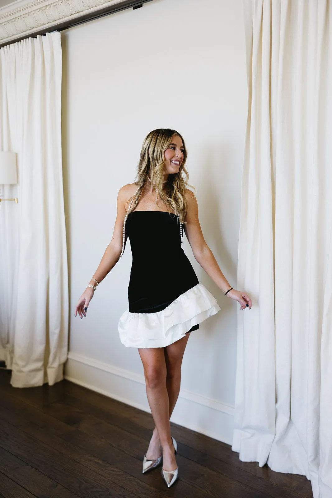 Dani Mini Dress - Black/White