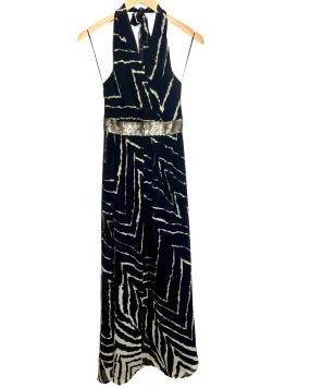 Dark Winter Halter Maxi Dress