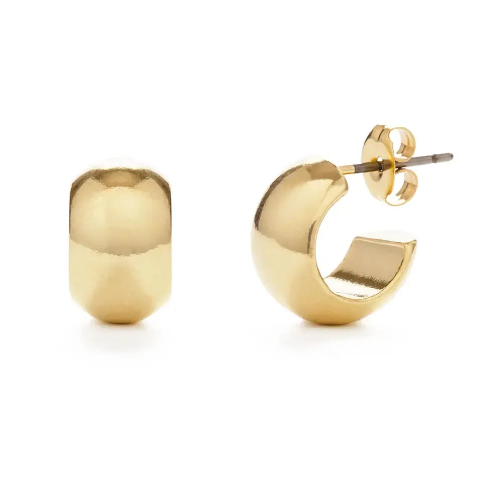 Demure Huggie Hoop Earrings