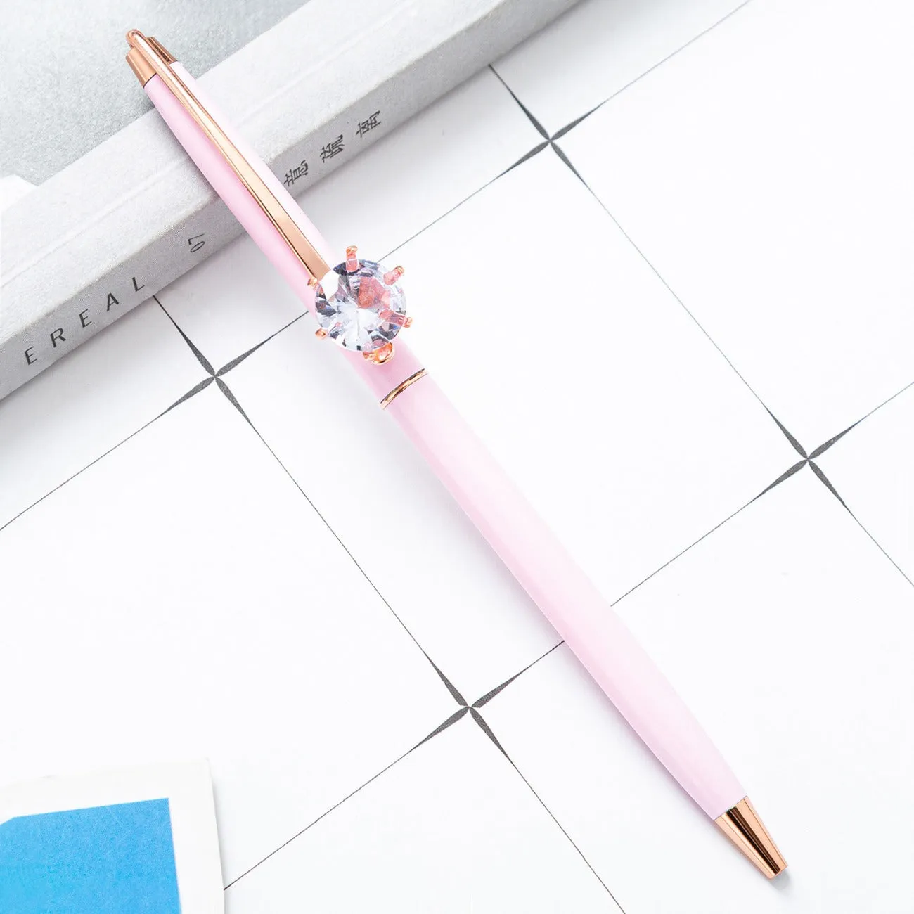 Diamond Fashion Metal Signature Ball Point Pen