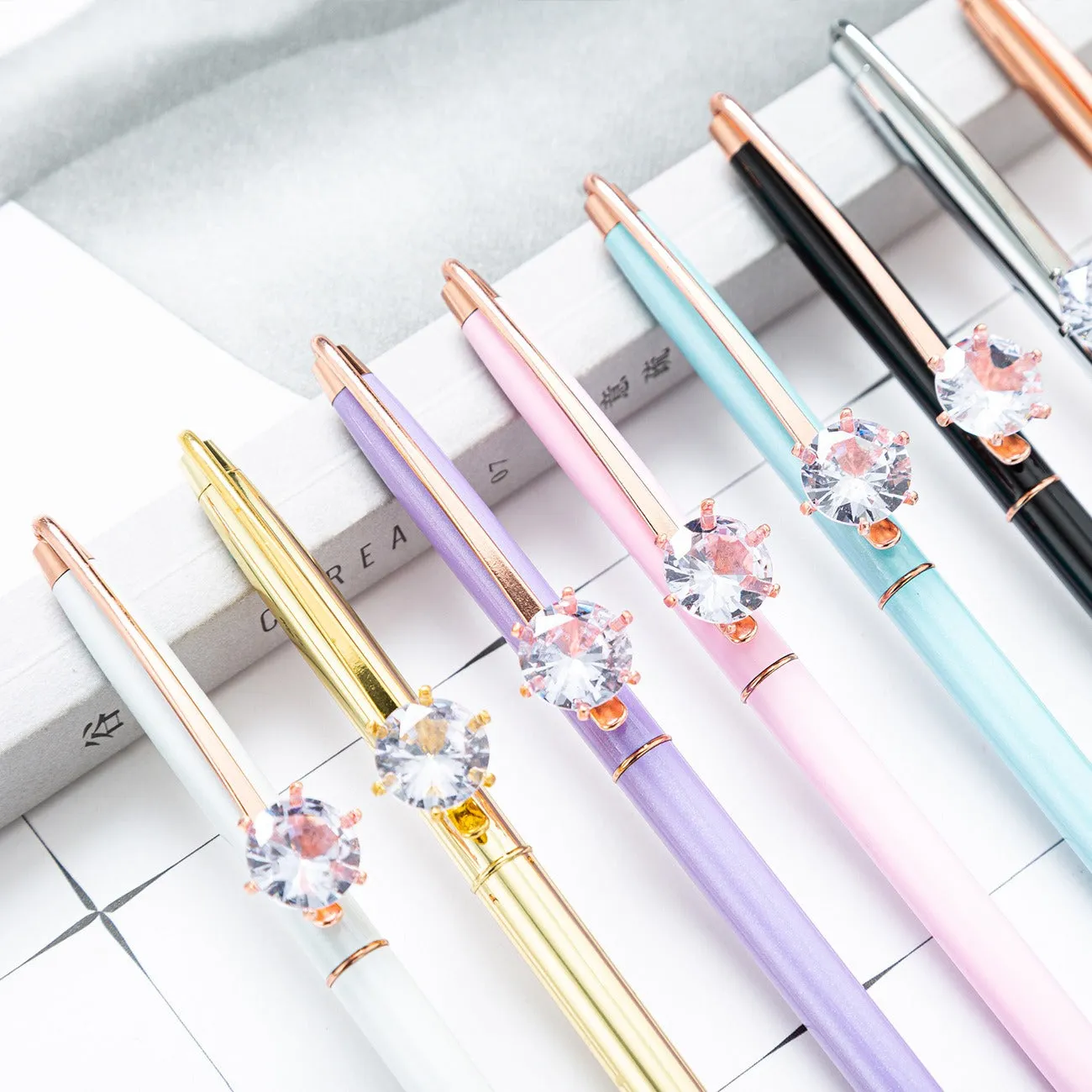 Diamond Fashion Metal Signature Ball Point Pen