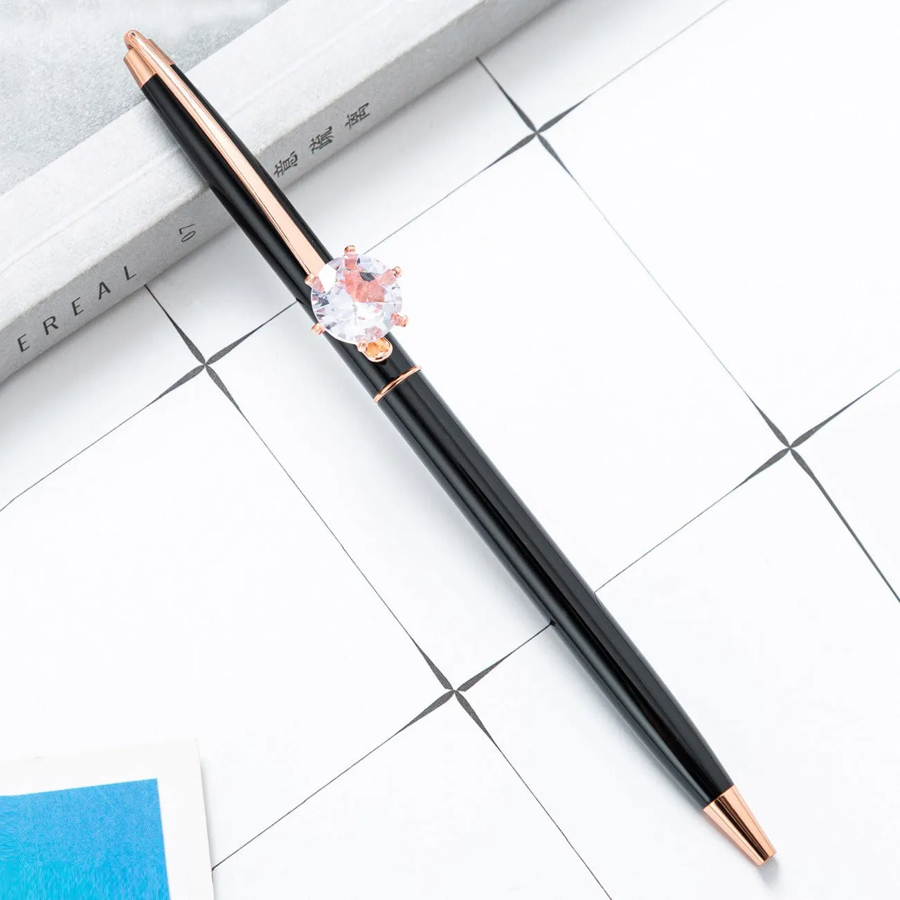 Diamond Fashion Metal Signature Ball Point Pen