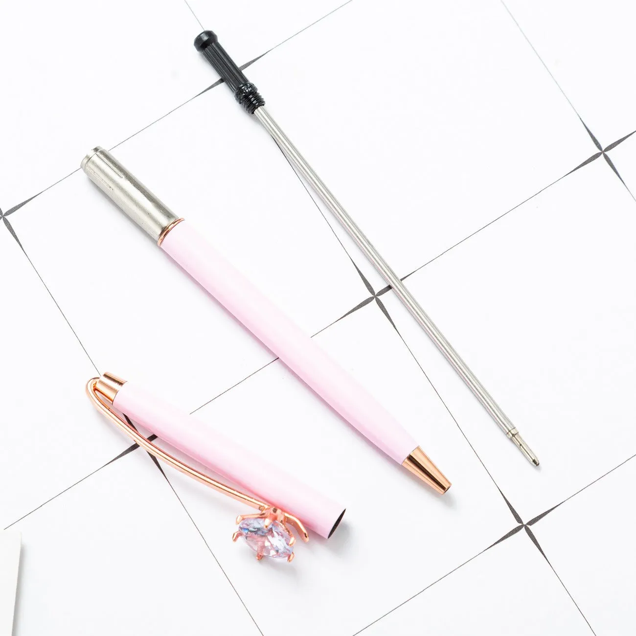 Diamond Fashion Metal Signature Ball Point Pen