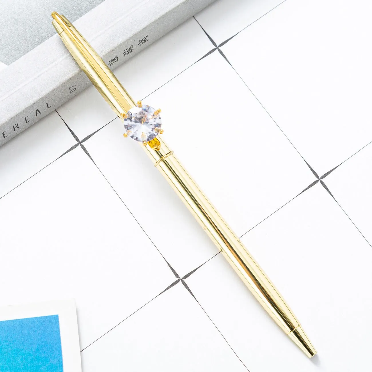 Diamond Fashion Metal Signature Ball Point Pen