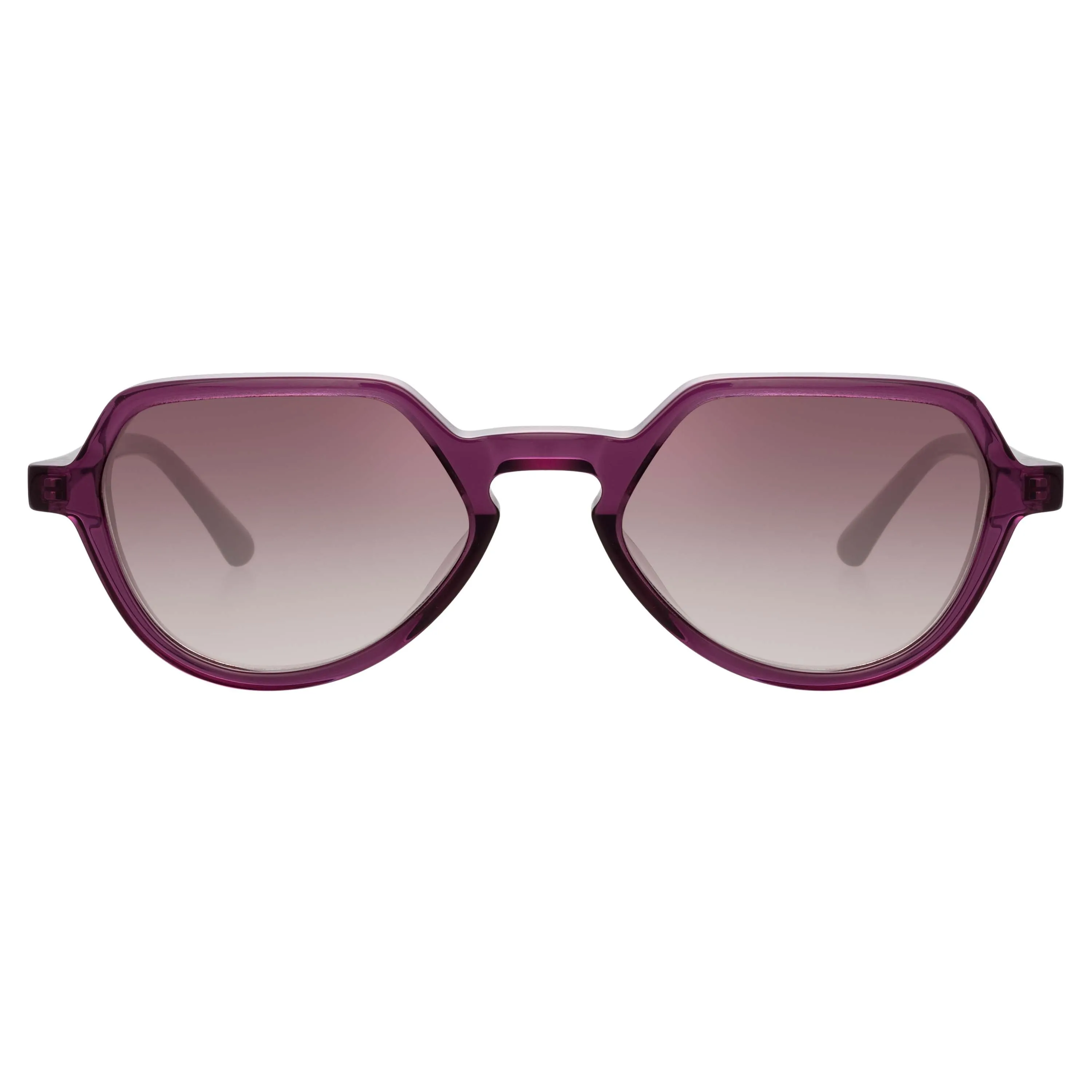 Dries Van Noten Men's Angular Purple Sunglasses DVN183C3SUN