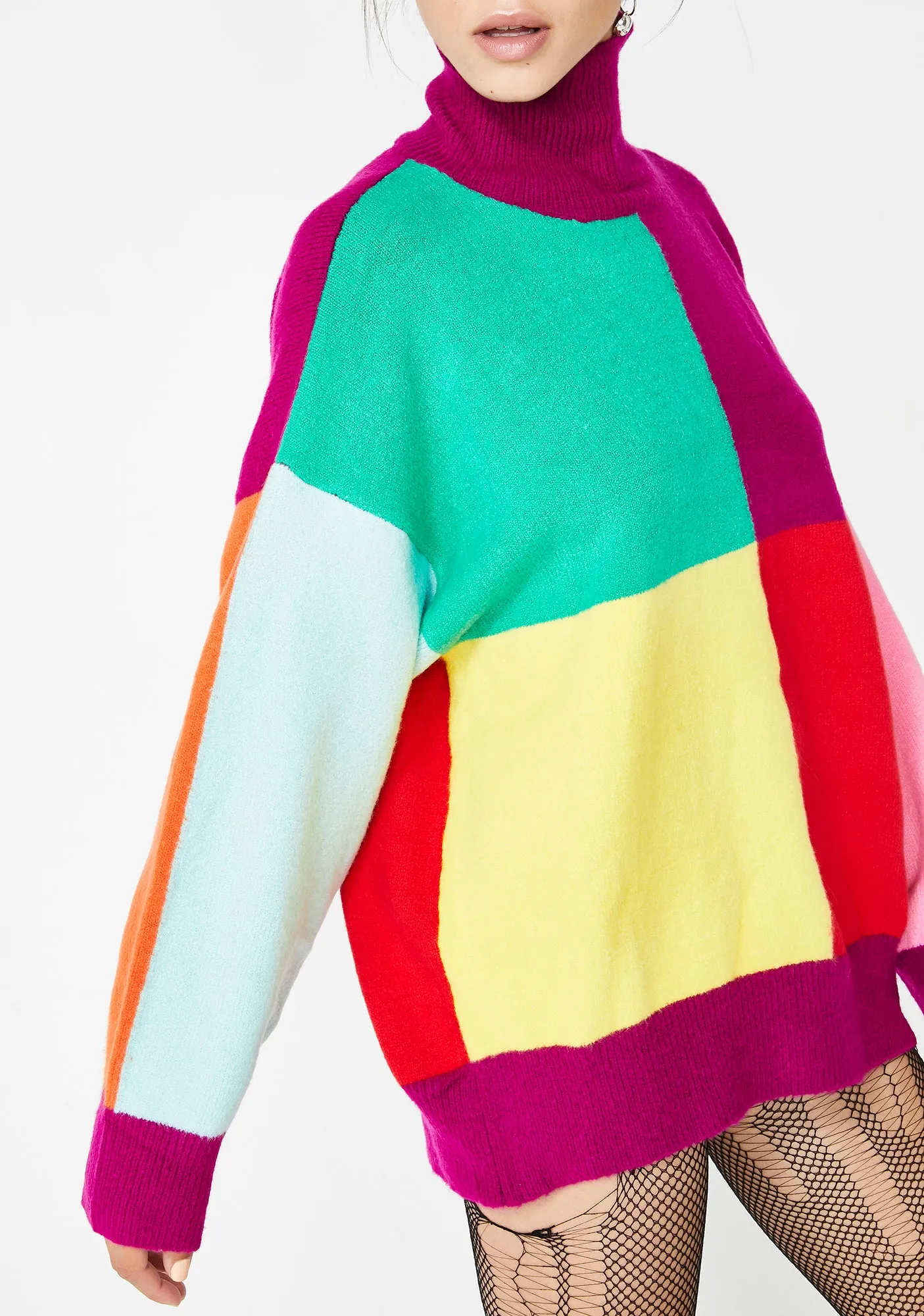 Easy As Do Re Mi Colorblock Sweater