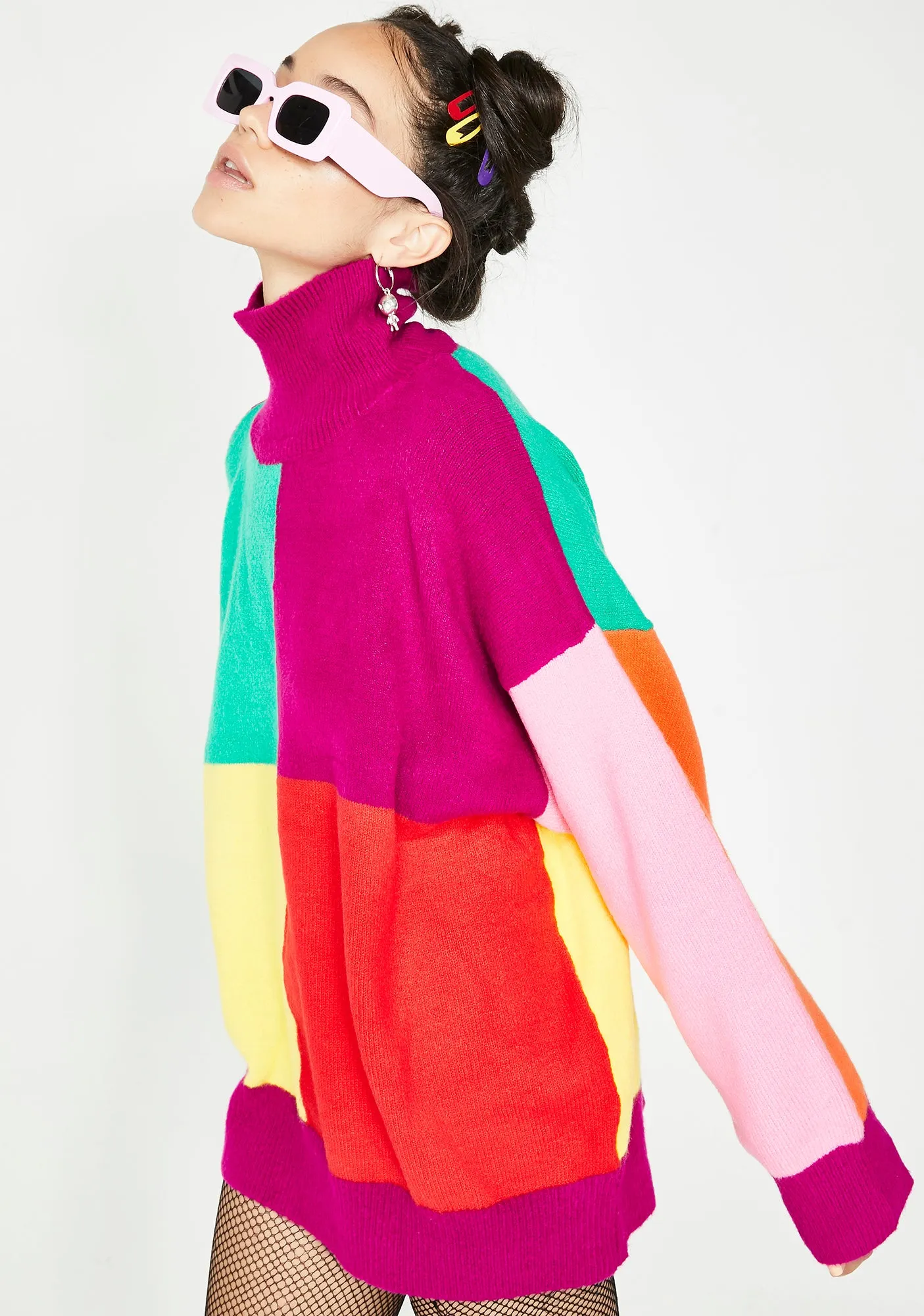 Easy As Do Re Mi Colorblock Sweater