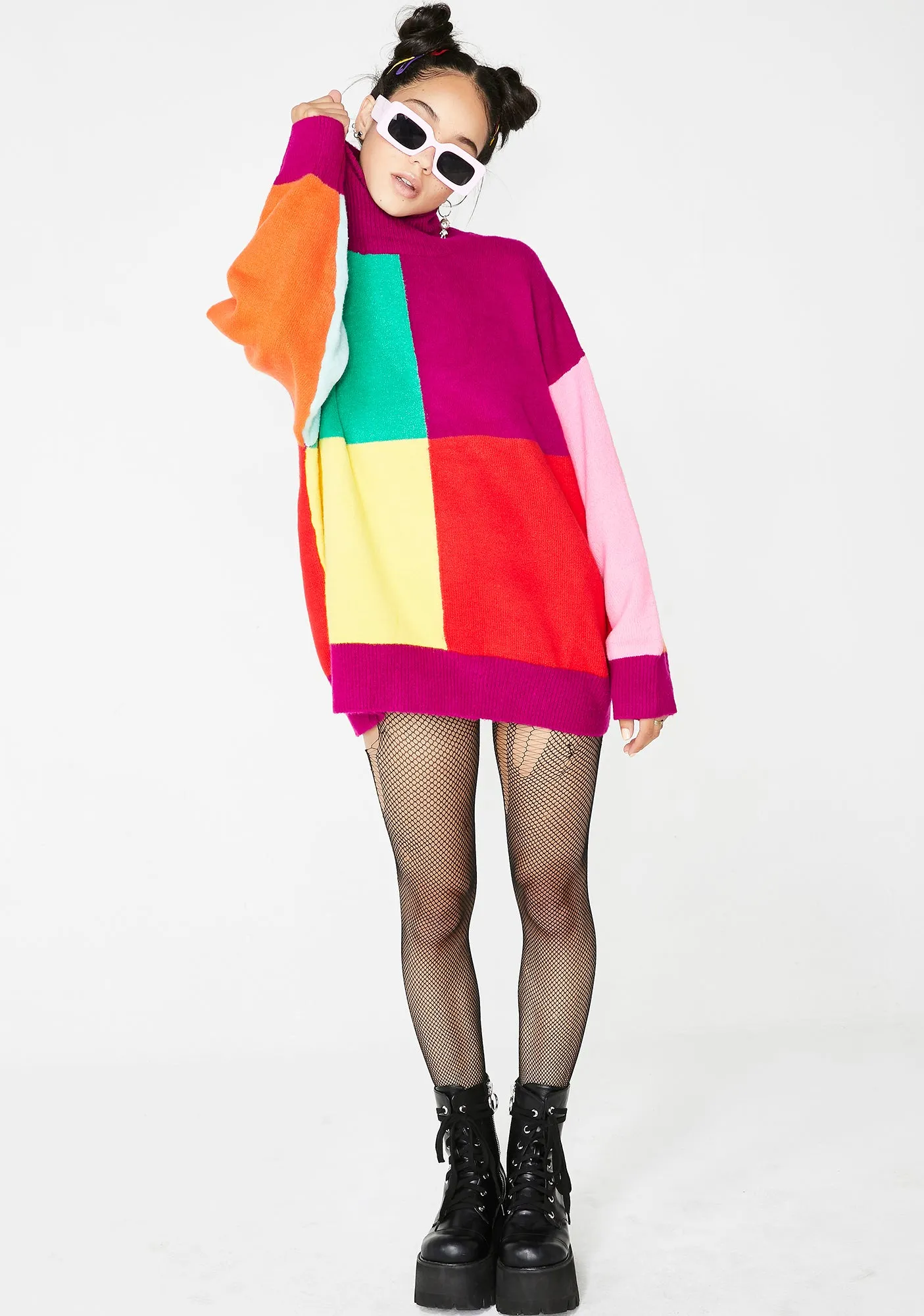 Easy As Do Re Mi Colorblock Sweater