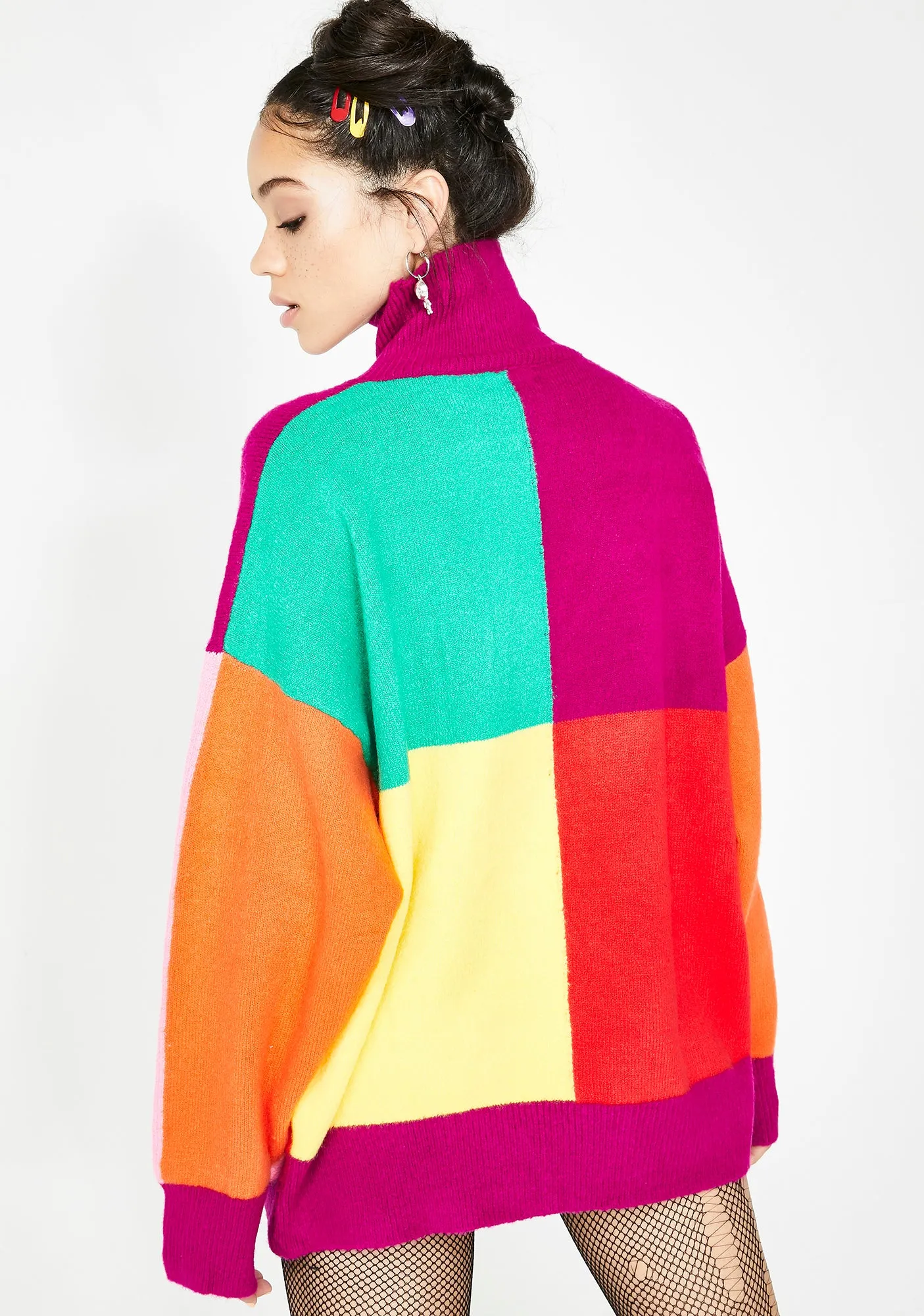 Easy As Do Re Mi Colorblock Sweater