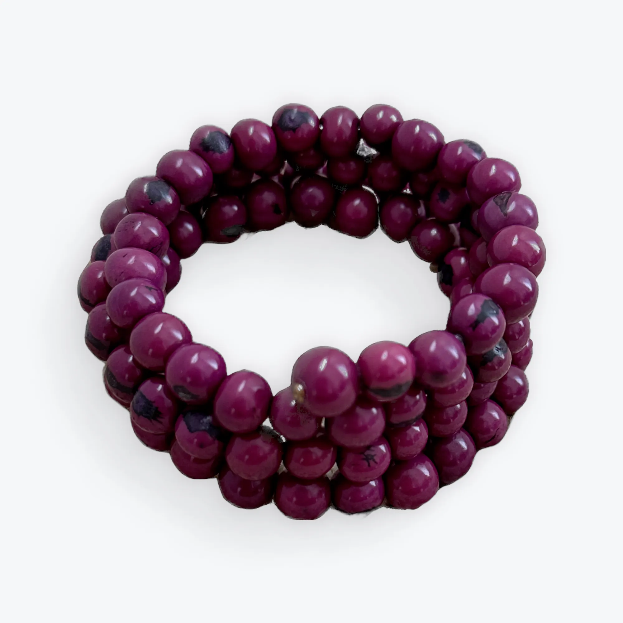 ECO CHIC TAGUA NUT SPIRAL BRACELETS