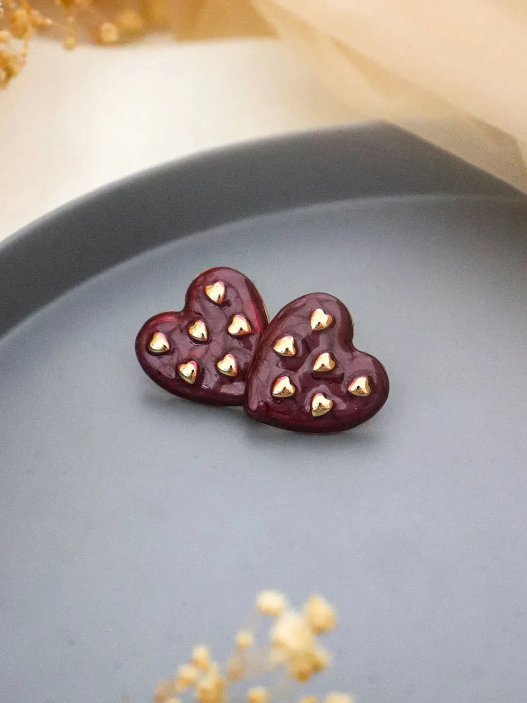 Fashion Heart Stud Earrings