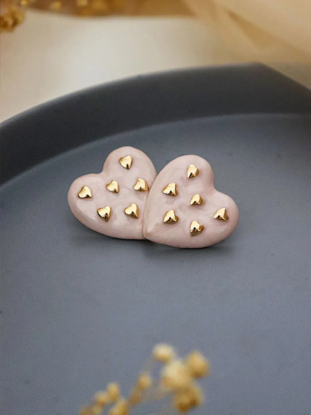 Fashion Heart Stud Earrings