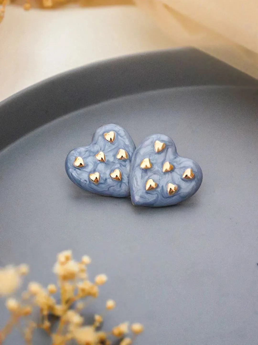 Fashion Heart Stud Earrings