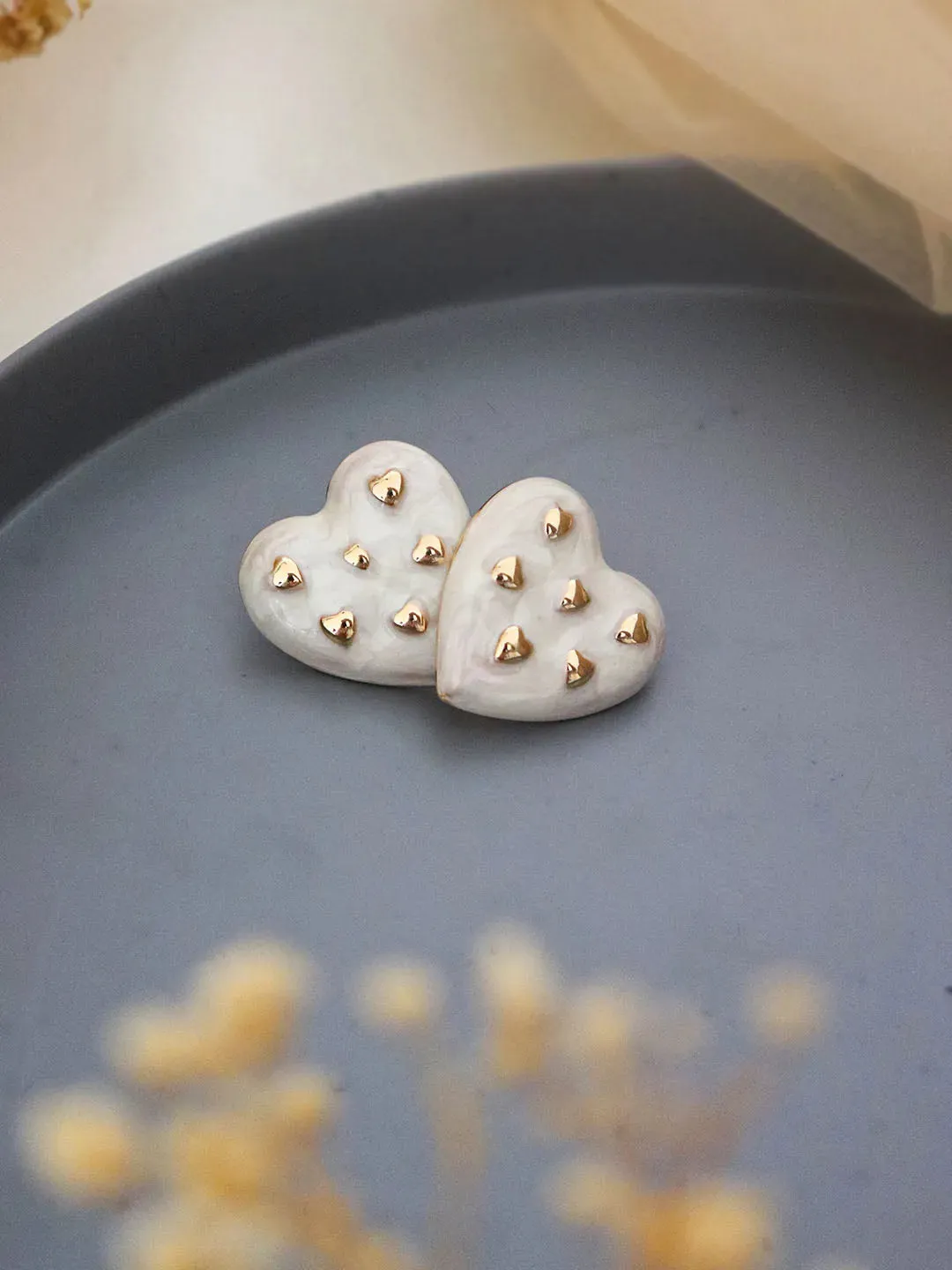 Fashion Heart Stud Earrings