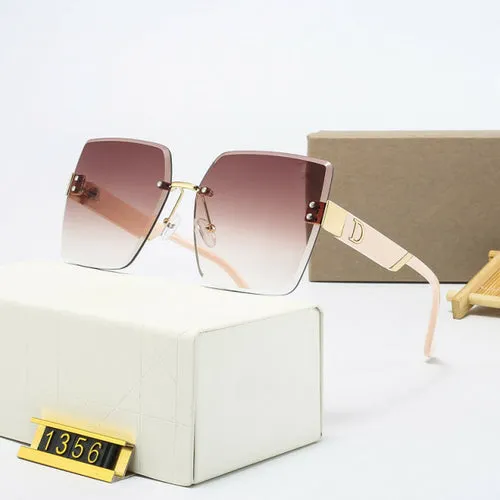 Fashion Luxury Brand Rimless Women Sunglasses