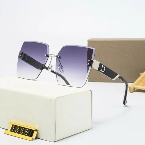 Fashion Luxury Brand Rimless Women Sunglasses