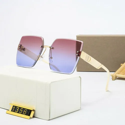 Fashion Luxury Brand Rimless Women Sunglasses