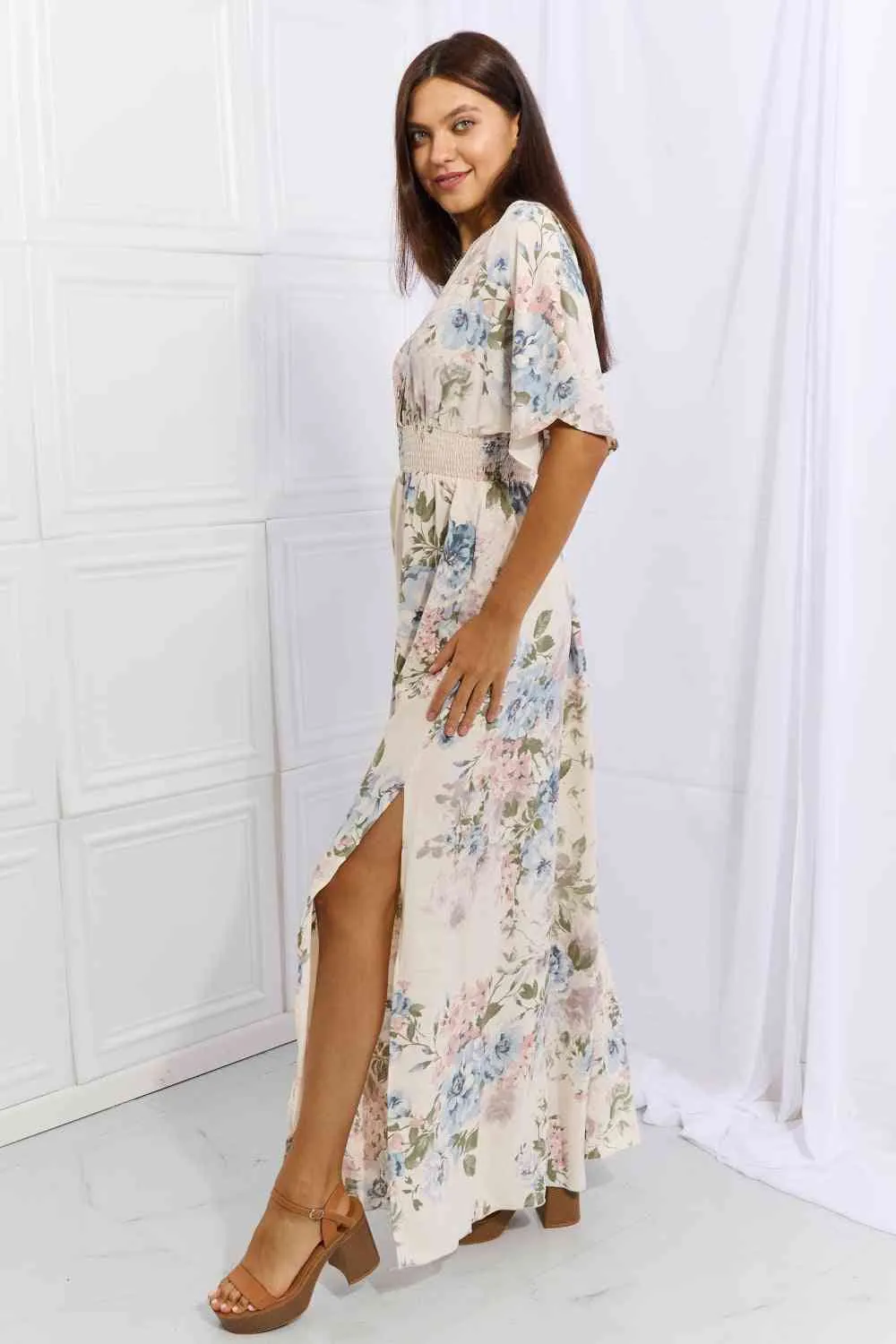 Fine & Elegant Floral Maxi Dress