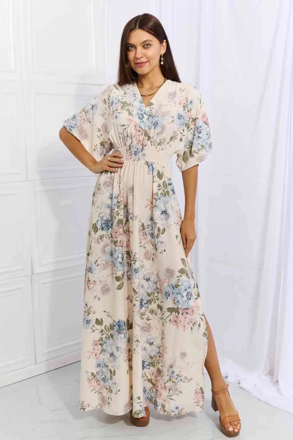 Fine & Elegant Floral Maxi Dress