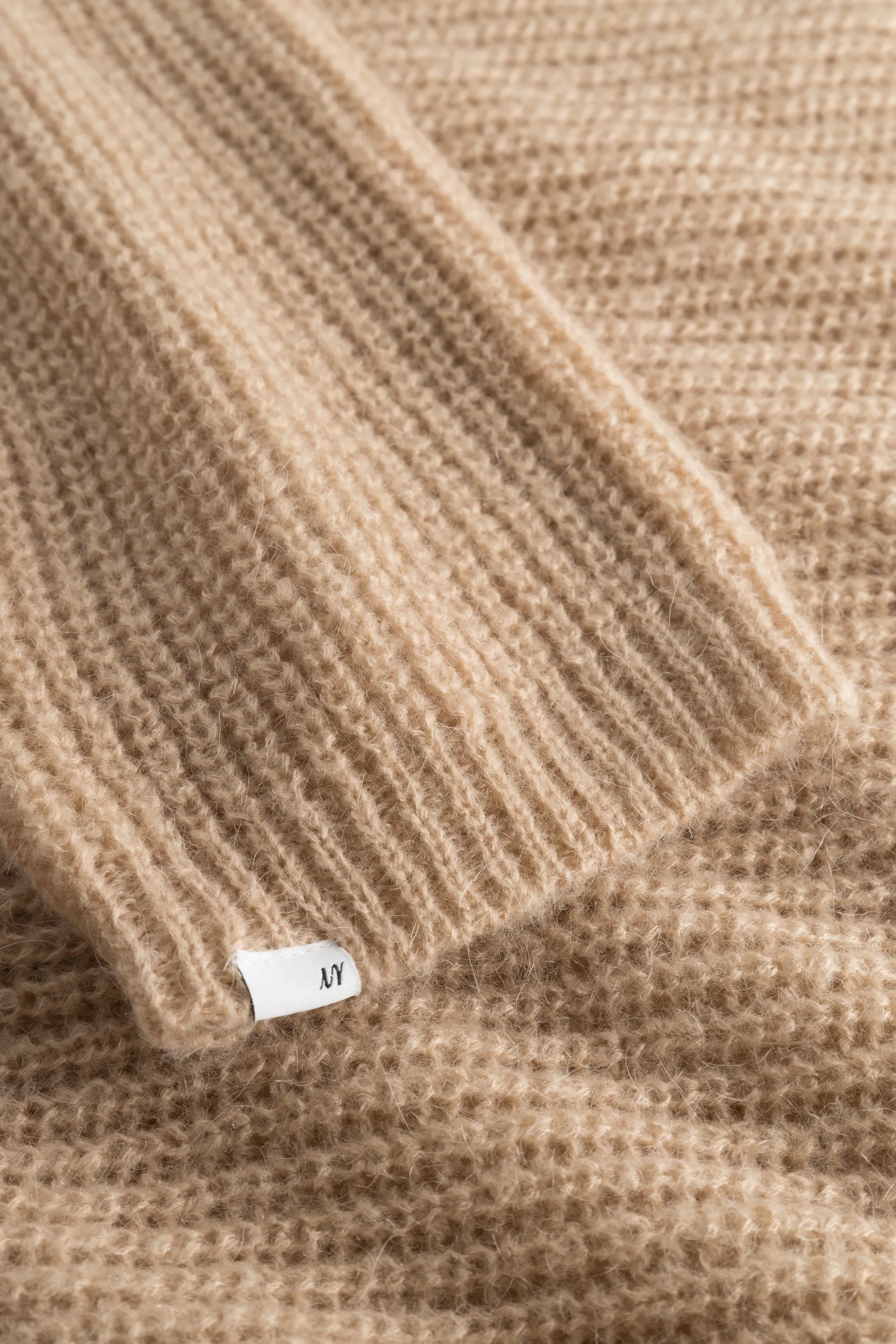 Florie Zip Knit - Lt Sand