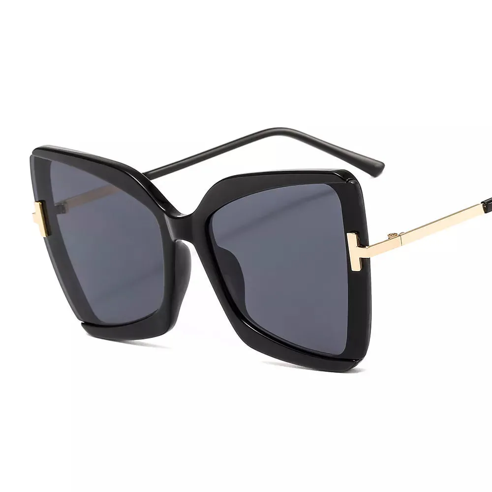 Flossy B Oversized Colorful Square Frame Sunglasses