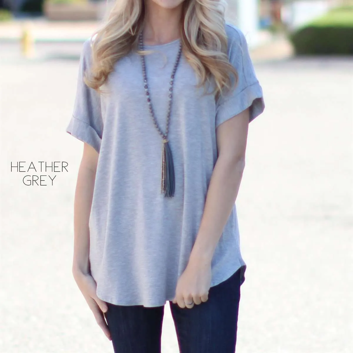 Flowy Cuffed Sleeve Top | S-1XL