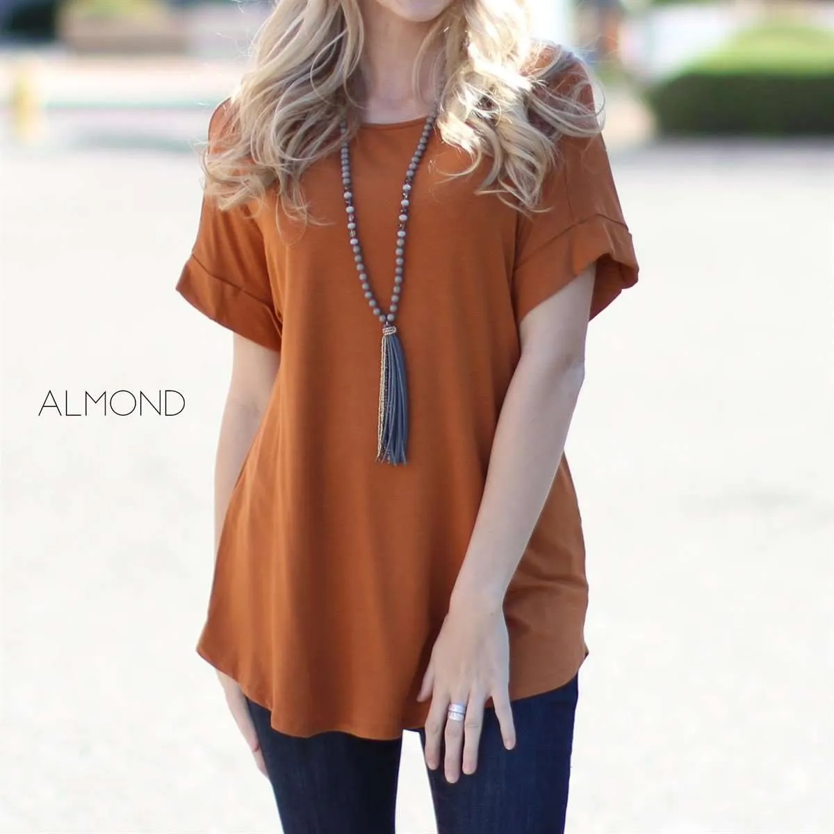 Flowy Cuffed Sleeve Top | S-1XL