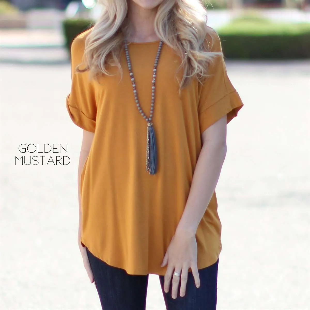 Flowy Cuffed Sleeve Top | S-1XL