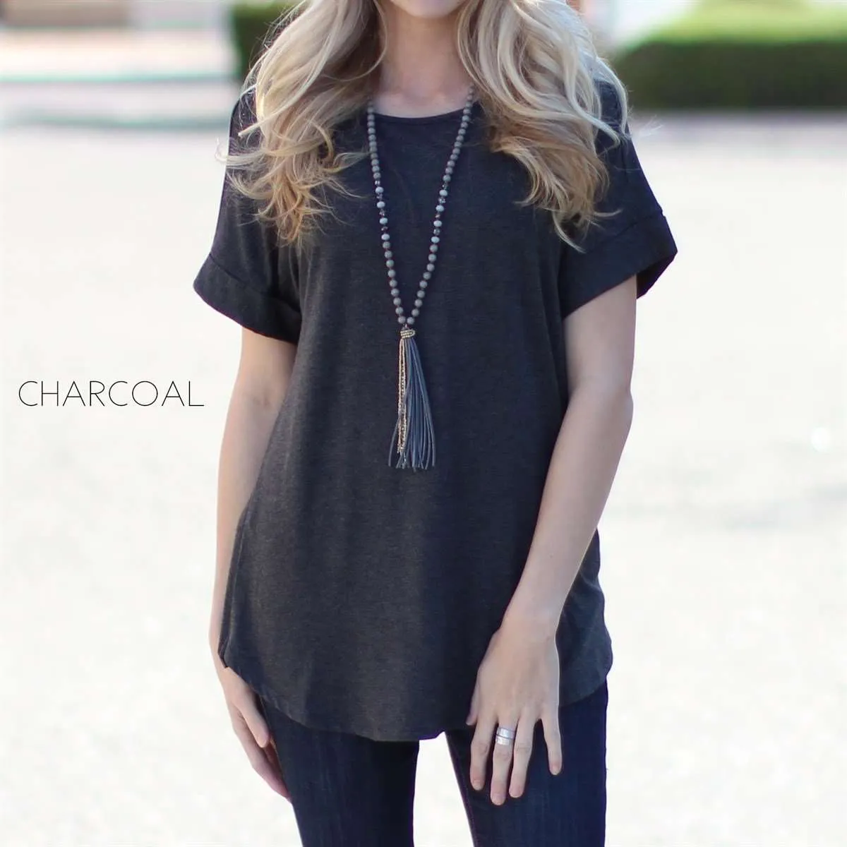 Flowy Cuffed Sleeve Top | S-1XL