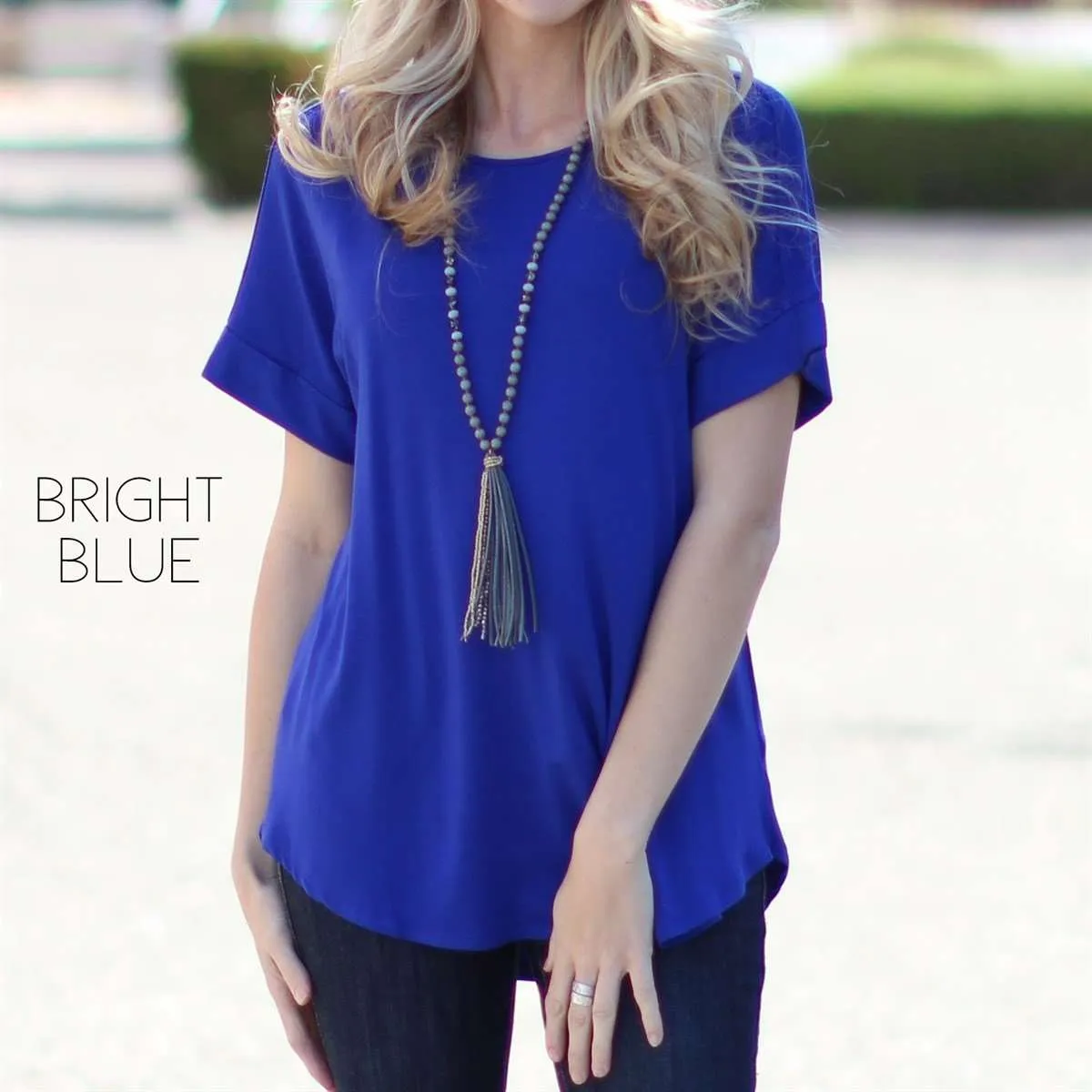 Flowy Cuffed Sleeve Top | S-1XL