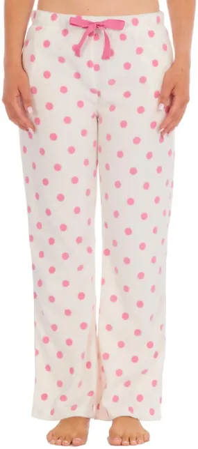 Forever Dreaming Bury Womens Fleece Lounge Pants  - White