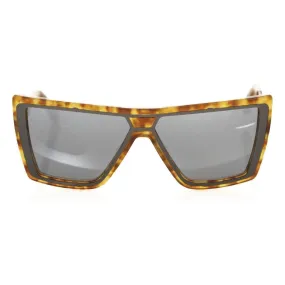 Frankie Morello Brown Acetate Women Sunglass