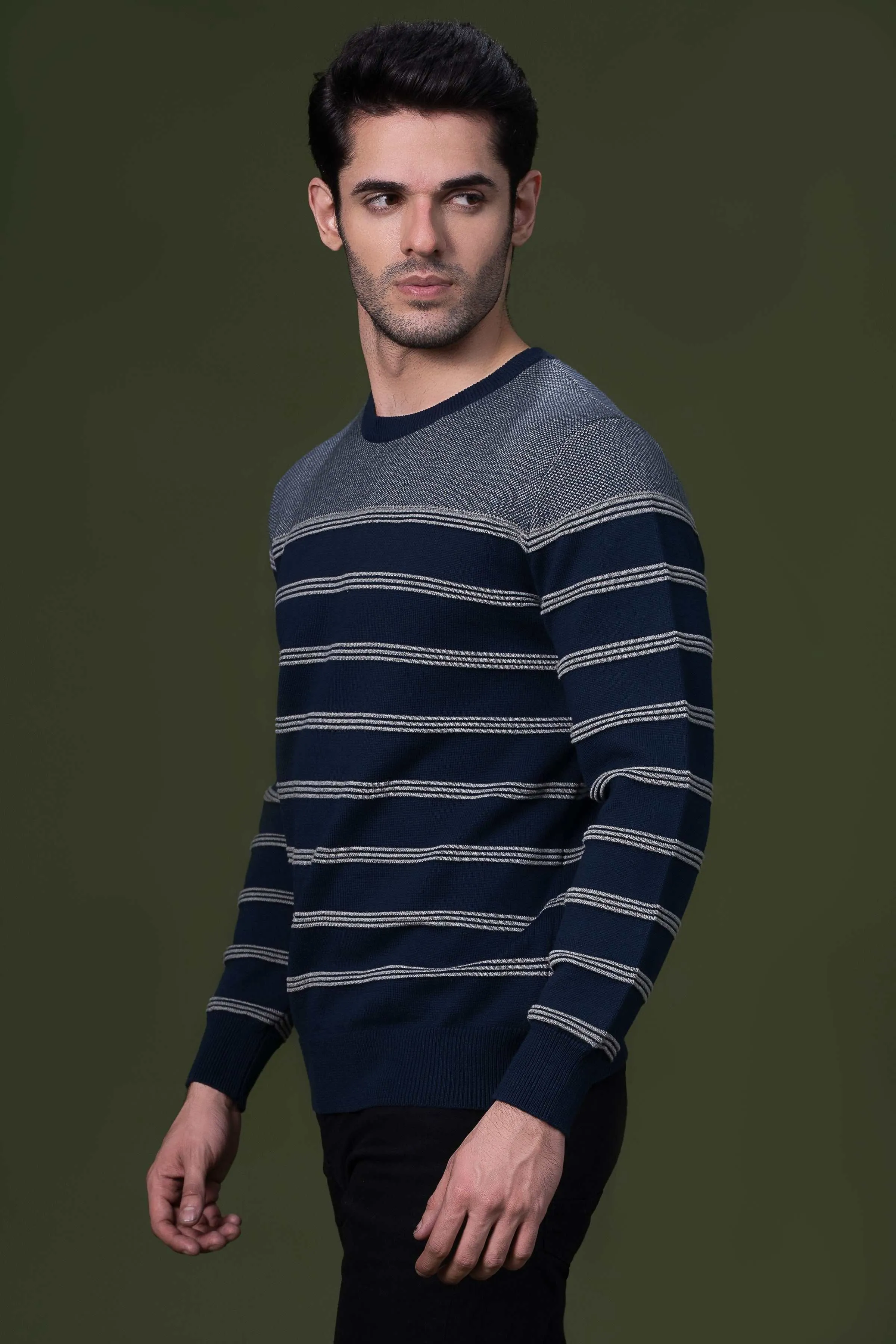 FULL SLEEVE SWEATER DARK NAVY