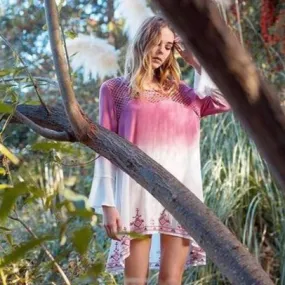 Garden Pink Tunic Dress