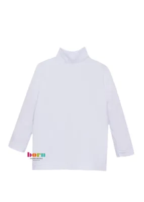 (Gather Together) Tiny Tot Turtleneck L/S - All White