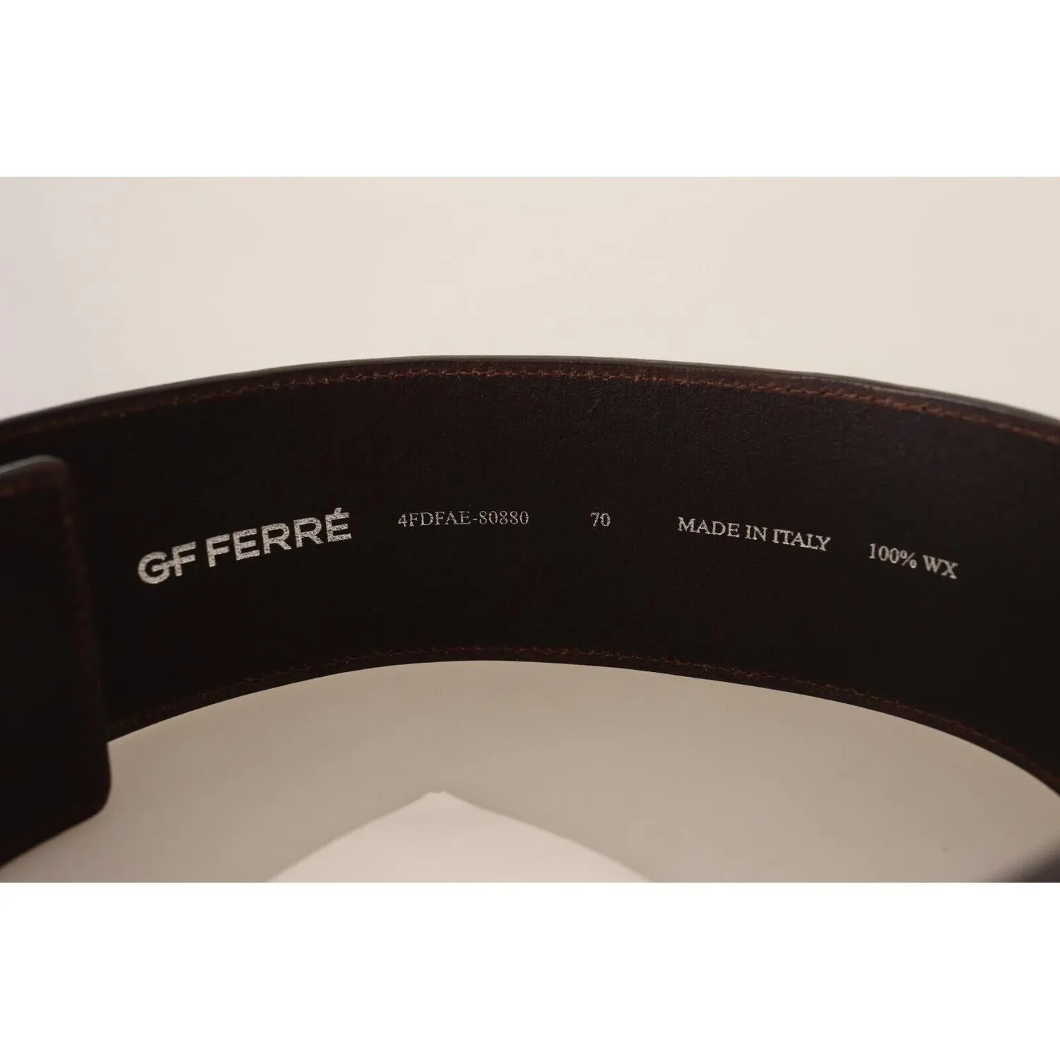 GF Ferre Elegant Genuine Leather Fashion Belt - Chic Brown