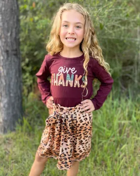 GIVE THANKS TOP & SKIRT SET