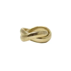 Gold Double-Coil Bracelet