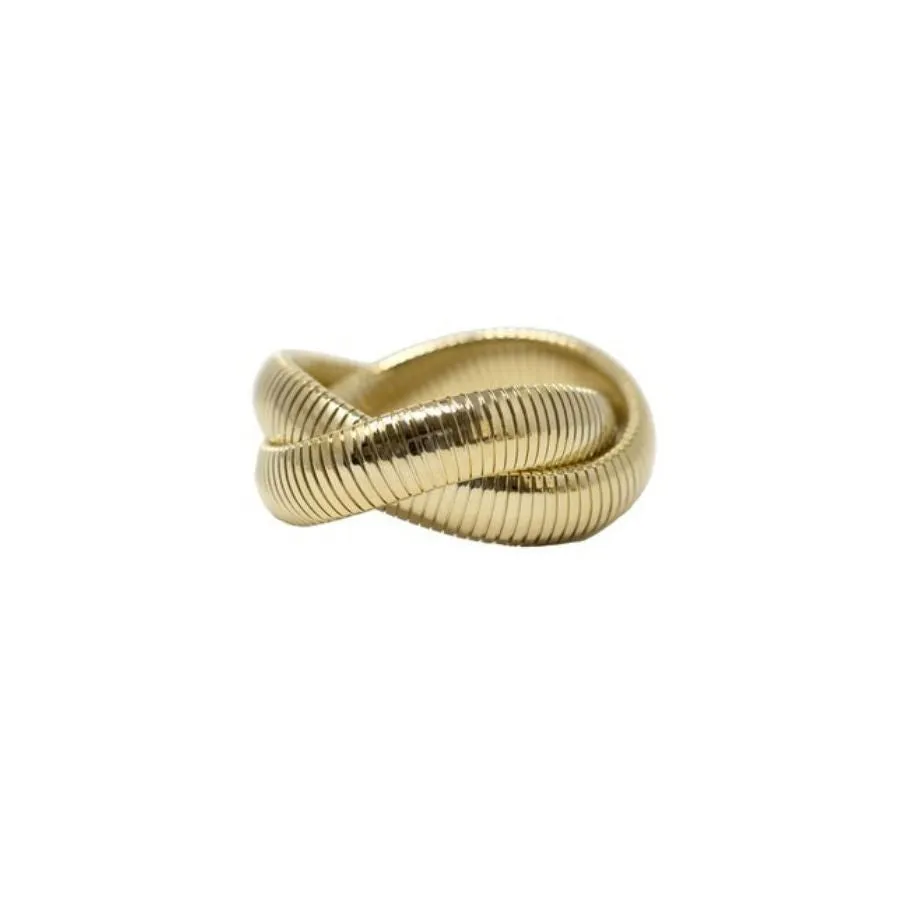 Gold Double-Coil Bracelet