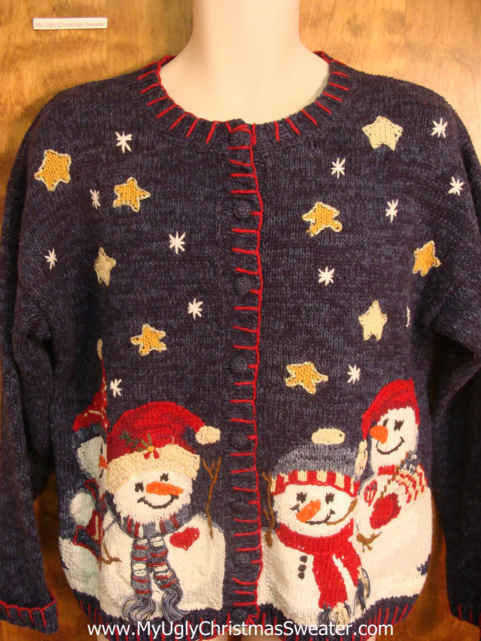 Happy Snowmen Bad Christmas Sweater