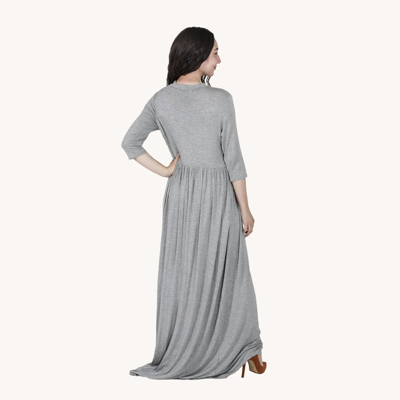 Heather Grey Maxi Dress