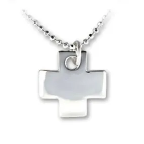 High-Polished 925 Sterling Silver Chain Pendant with No Stone for Women Style LOAS1164