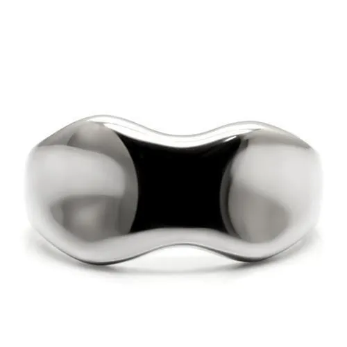 High polished (no plating) Stainless Steel Ring with No Stone for Women Style TK033