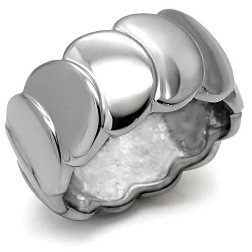 High polished (no plating) Stainless Steel Ring with No Stone for Women Style TK049