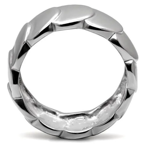 High polished (no plating) Stainless Steel Ring with No Stone for Women Style TK049