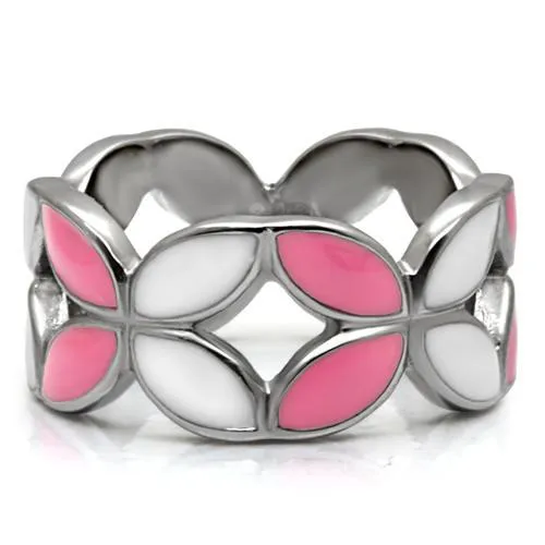 High polished (no plating) Stainless Steel Ring with No Stone for Women Style TK051