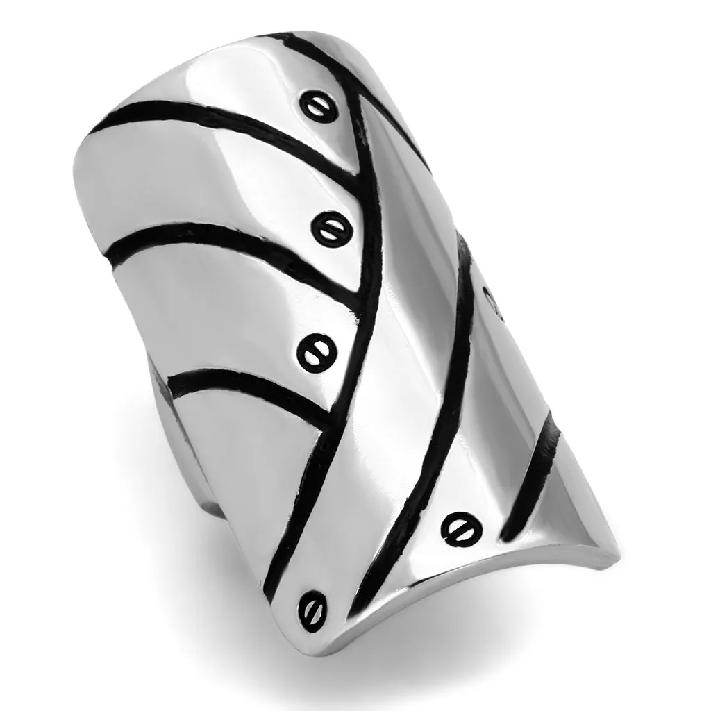 High polished (no plating) Stainless Steel Ring with No Stone for Women Style TK1010