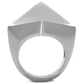 High polished (no plating) Stainless Steel Ring with No Stone for Women Style TK136