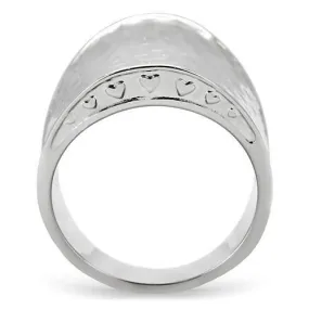 High polished (no plating) Stainless Steel Ring with No Stone for Women Style TK140