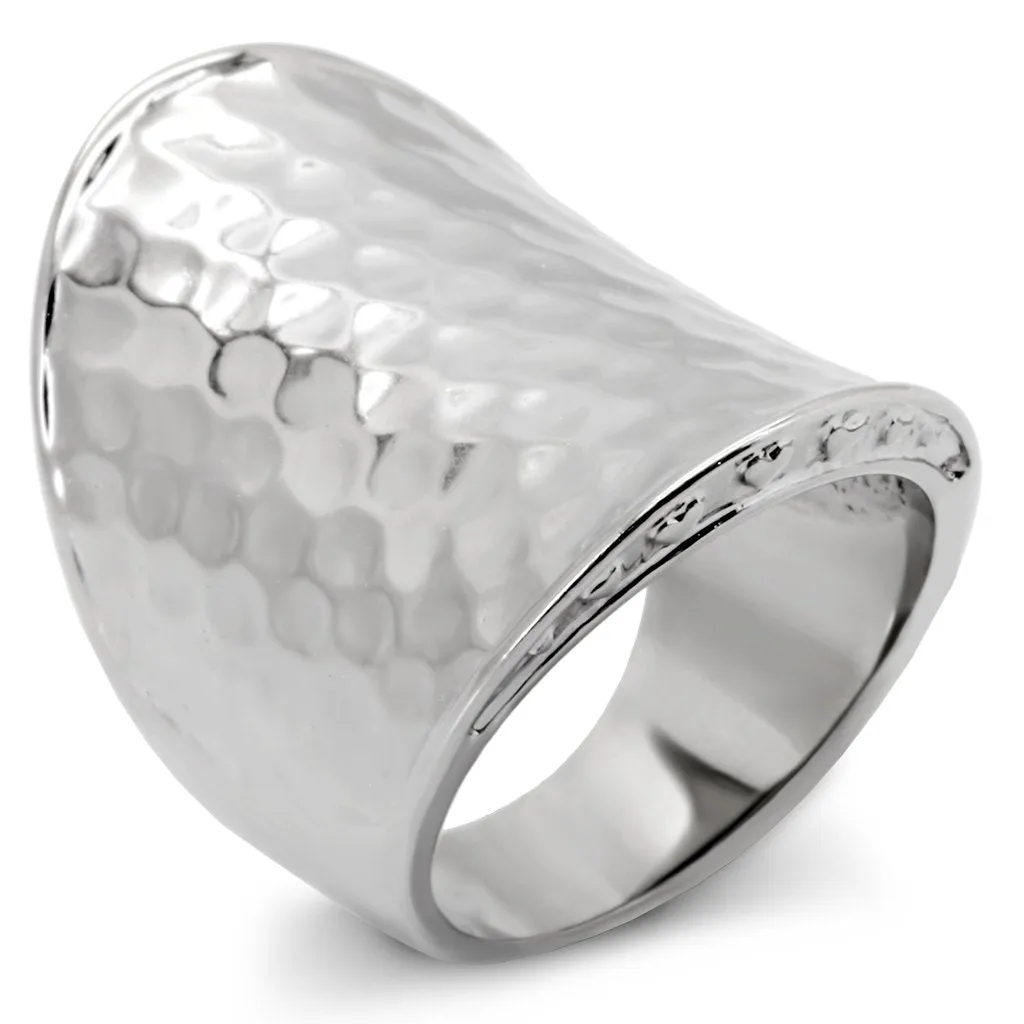 High polished (no plating) Stainless Steel Ring with No Stone for Women Style TK140